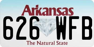 AR license plate 626WFB