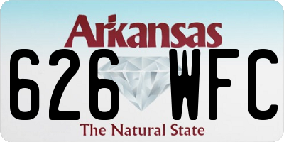 AR license plate 626WFC