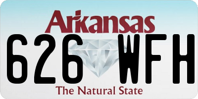 AR license plate 626WFH
