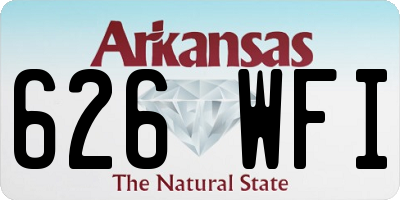AR license plate 626WFI