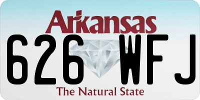AR license plate 626WFJ