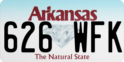 AR license plate 626WFK