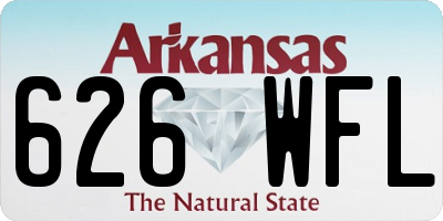 AR license plate 626WFL