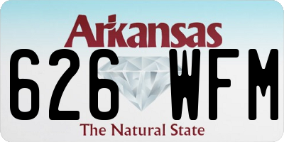AR license plate 626WFM