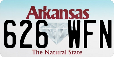 AR license plate 626WFN
