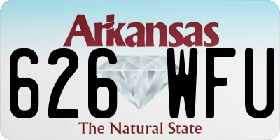 AR license plate 626WFU