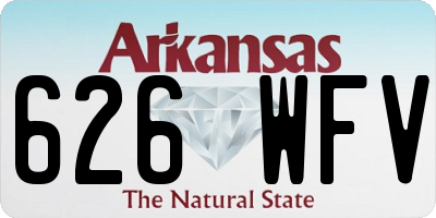 AR license plate 626WFV