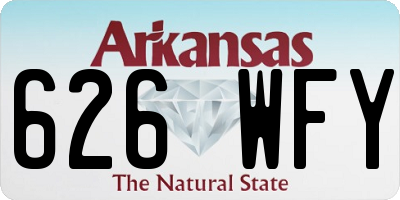 AR license plate 626WFY