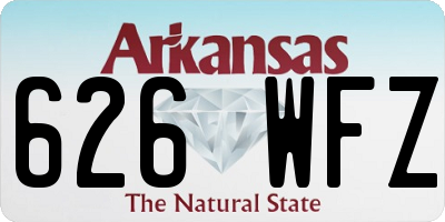 AR license plate 626WFZ