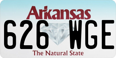 AR license plate 626WGE