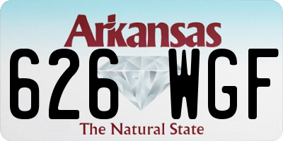 AR license plate 626WGF