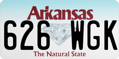 AR license plate 626WGK