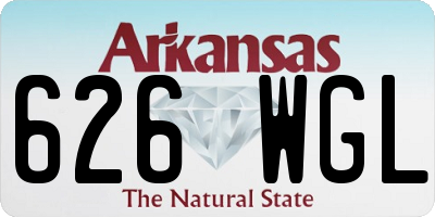 AR license plate 626WGL