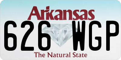 AR license plate 626WGP