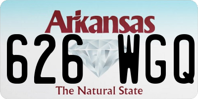 AR license plate 626WGQ