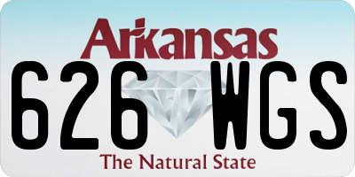 AR license plate 626WGS