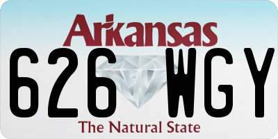 AR license plate 626WGY