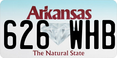 AR license plate 626WHB