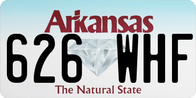 AR license plate 626WHF
