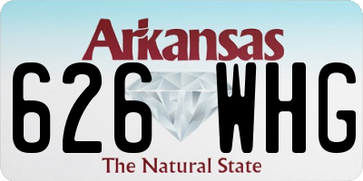 AR license plate 626WHG
