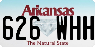 AR license plate 626WHH