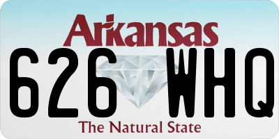 AR license plate 626WHQ
