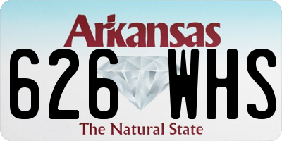 AR license plate 626WHS