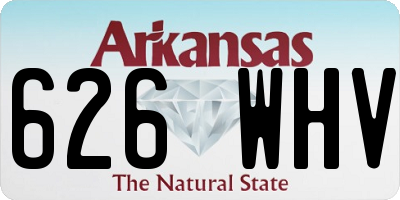 AR license plate 626WHV