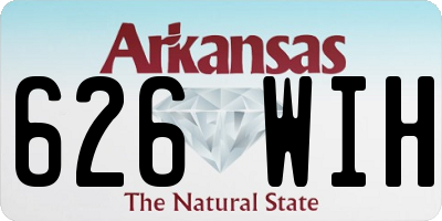 AR license plate 626WIH