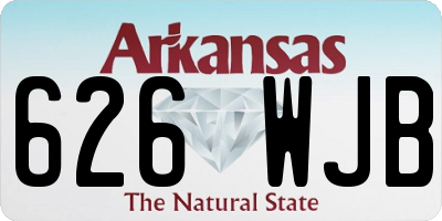 AR license plate 626WJB