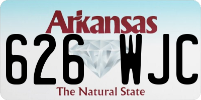 AR license plate 626WJC