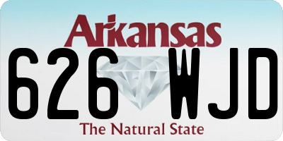AR license plate 626WJD