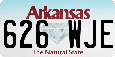 AR license plate 626WJE