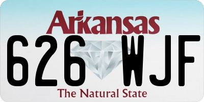 AR license plate 626WJF