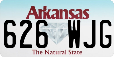 AR license plate 626WJG
