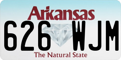 AR license plate 626WJM