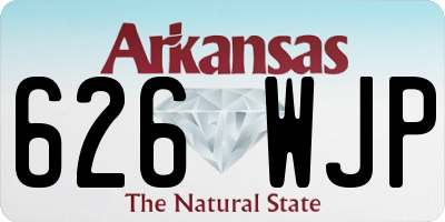 AR license plate 626WJP