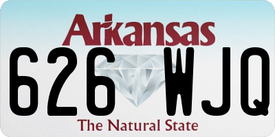 AR license plate 626WJQ