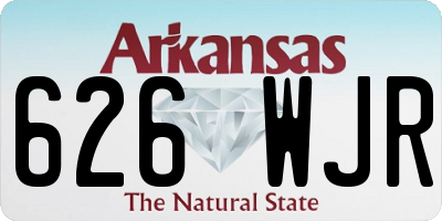 AR license plate 626WJR