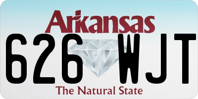 AR license plate 626WJT