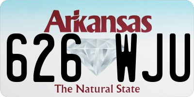 AR license plate 626WJU