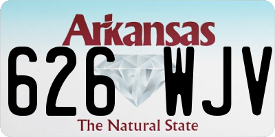 AR license plate 626WJV
