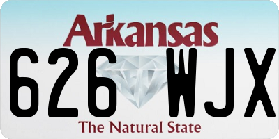 AR license plate 626WJX