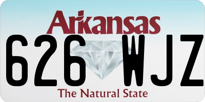 AR license plate 626WJZ
