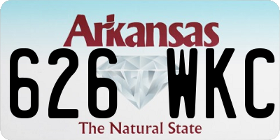 AR license plate 626WKC