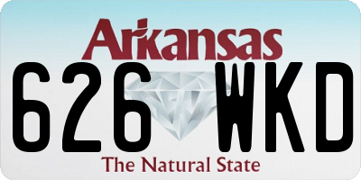 AR license plate 626WKD