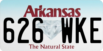 AR license plate 626WKE