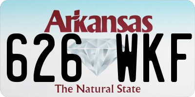 AR license plate 626WKF