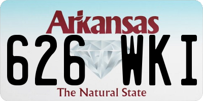 AR license plate 626WKI