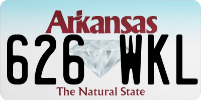 AR license plate 626WKL
